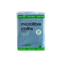 SIMPLY CLEAN MICROFIBRE CLEANING CLOTHS 20 PACK