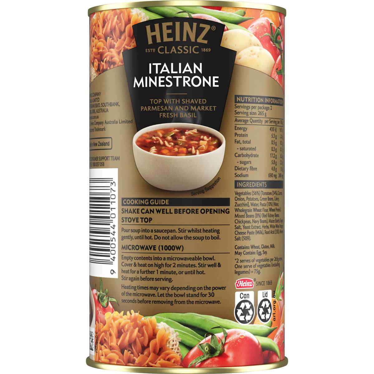 Heinz Classic Italian Minestrone Soup 535g