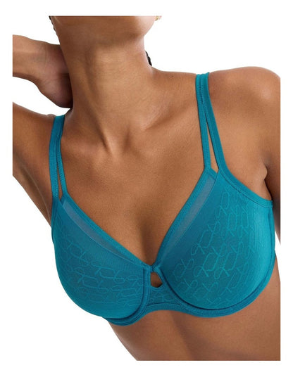 Signature Sheer Minimiser Bra in Blue