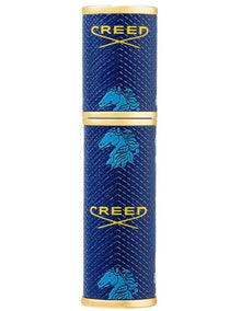 Refillable Travel Leather Atomiser in Blue 5ml