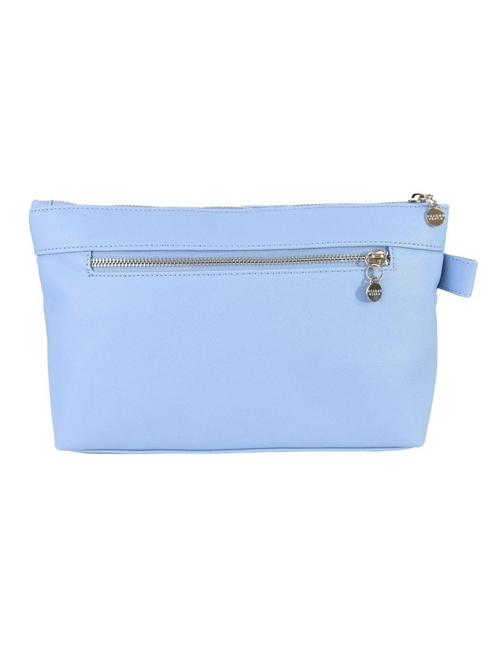 Premium Luxe Large Cosmetic Bag in Sky Blue