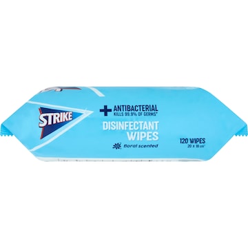 Strike Household Grade Disinfectant Wipes 120 pack