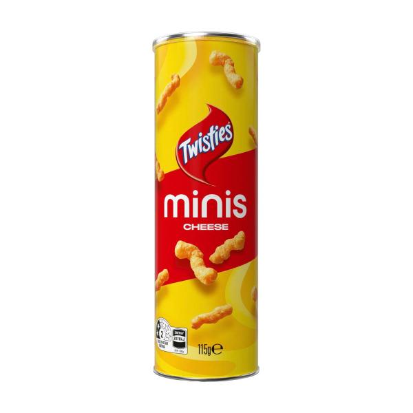 TWISTIES CORN MINIS CANISTER CHEESE 115G