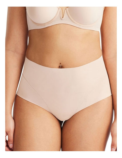 Sheer Infinity Brazilian Cut Brief in Beige