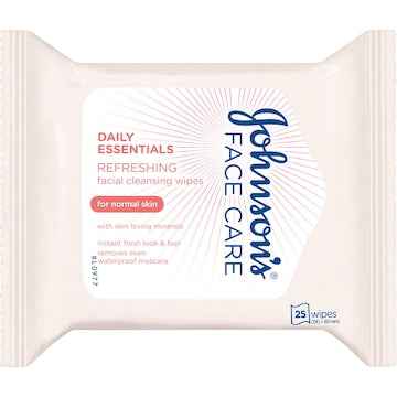 Johnson's Cleansing Face Wipes for Normal Skin 25 pack