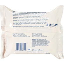 Johnson's Cleansing Face Wipes for Normal Skin 25 pack