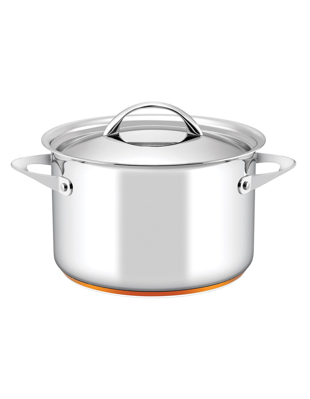 Per Vita Copper Base Stainless Steel Induction Covered Stockpot 24cm/7.1L