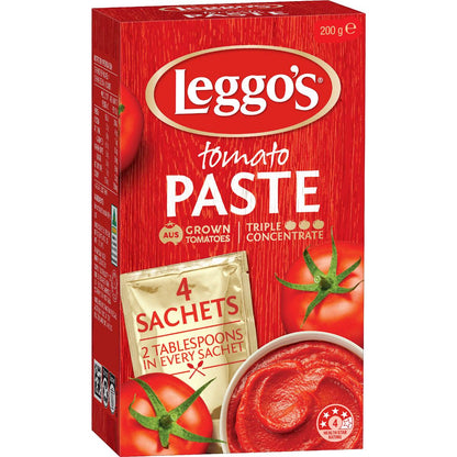 Leggo's Australian Grown Tomato Paste Triple Concentrate Sachet 50g x 4 pack