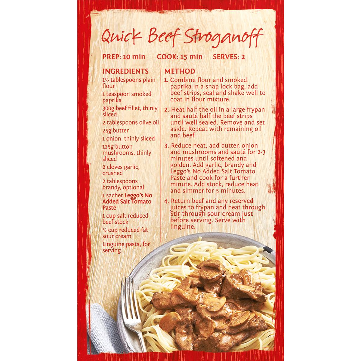 Leggo's Australian Grown Tomato Paste No Added Salt 50g x 4 pack