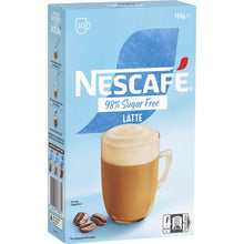 Nescafe 98% Sugar Free Latte Coffee Sachets 10 Pack