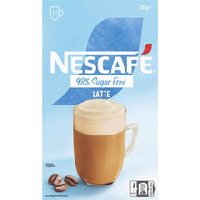 Nescafe 98% Sugar Free Latte Coffee Sachets 10 Pack