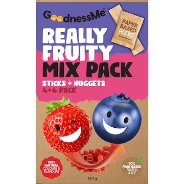 Goodness Me Really Fruit Nuggets & Stick Mix 8 pack