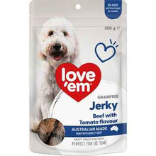Love'em Grain Free Dog Treats Beef Jerky With Tomato 200g