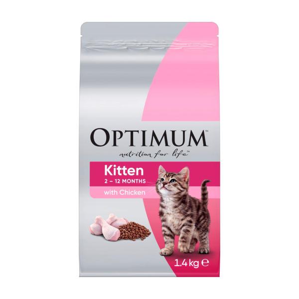 OPTIMUM DRY CAT FOOD KITTEN CHICKEN 1.4 KG