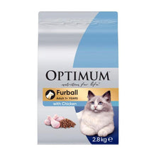 OPTIMUM DRY CAT FOOD FURBALL CHICKEN 2.8 KG
