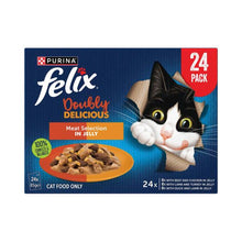 FELIX AS GOOD AS IT LOOKS DOUBLY DELICIOUS MEAT SELECTION 24X85GRAM
