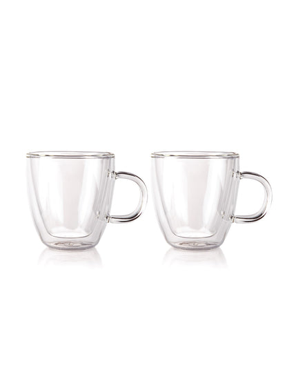 Bistro Double Wall Glasses 120ml Set Of 2