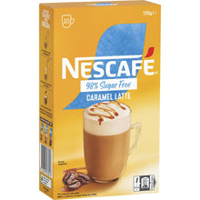 Nescafe 98% Sugar Free Caramel Latte Coffee Sachets 10 Pack