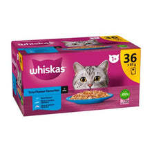 WHISKAS FAVOURITES TUNA SELECTIONS CAT FOOD 36X85G
