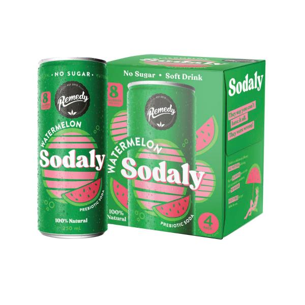 SODALY 4X250ML:WATERMELON:.:1 LITRE