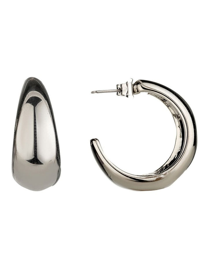Fashion Core Earring in Rhodium
