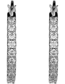 August Earring in Rhodium