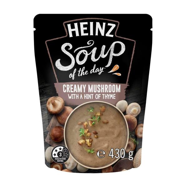HEINZ SOUP OF THE DAY MUSHRROM & THYME VEGETABLE SOUP 430G