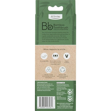 All Smiles Bamboo Toothbrush Soft 4 pack