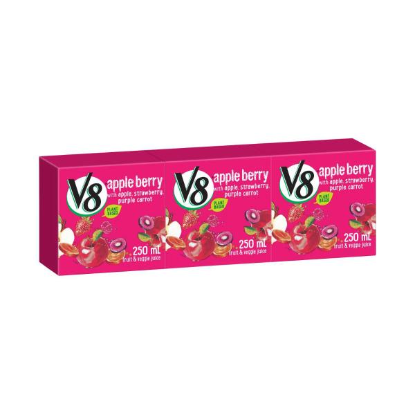 CAMPBELLS V8 JUICE 3PK:APPLE BERRY:.:750 ML
