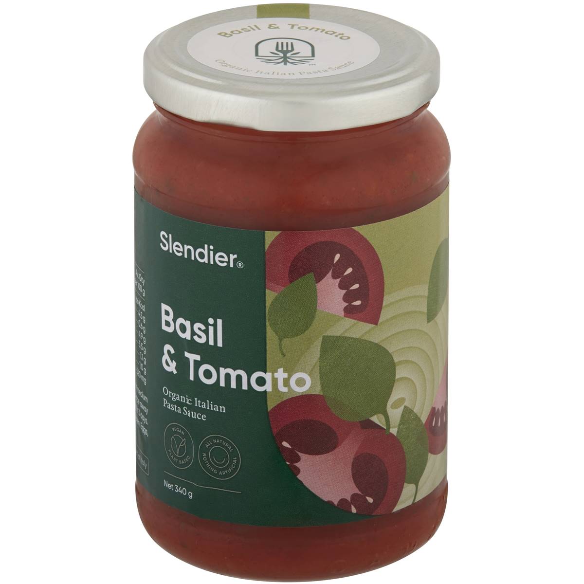 Slendier Basil & Tomato Pasta Sauce 340g