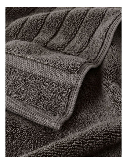 Essentials Ribbed Spa Pack in Charcoal