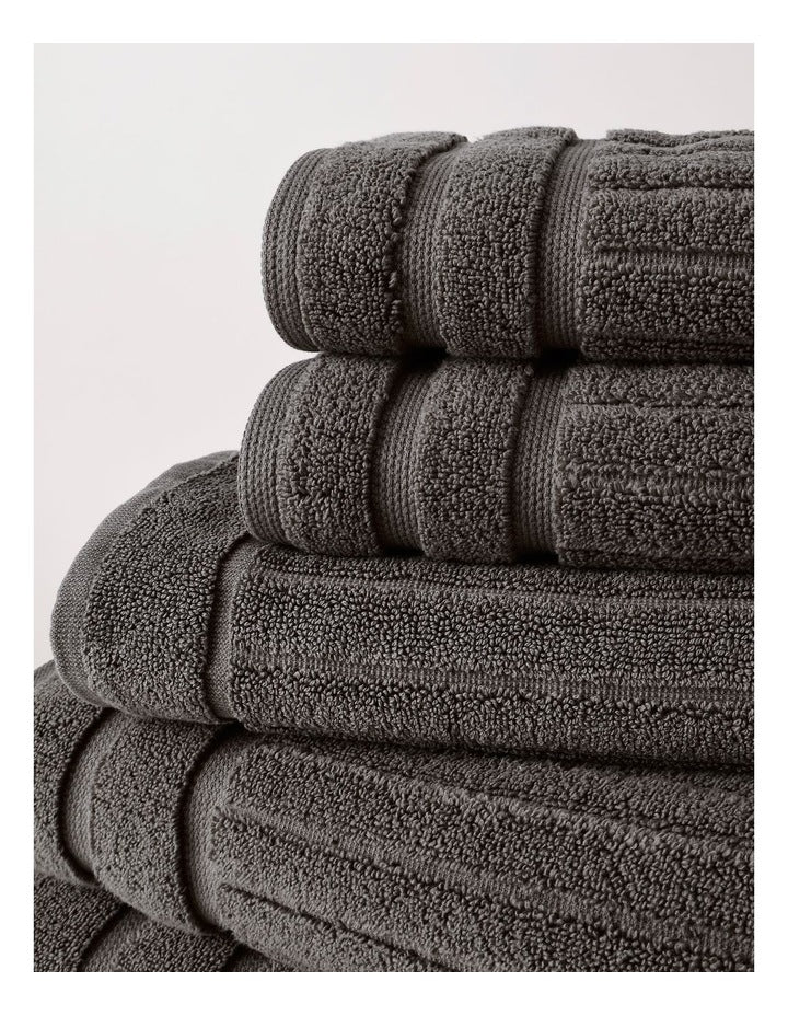 Essentials Ribbed Spa Pack in Charcoal