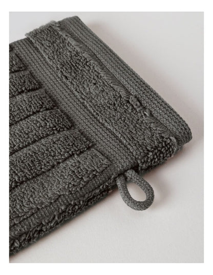 Essentials Ribbed Spa Pack in Charcoal