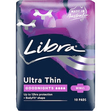 Libra Goodnights Pads Ultra Thin Wings 10 pack