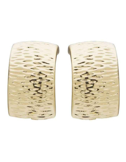 Grainline Curve Clip On Earrings in Gold