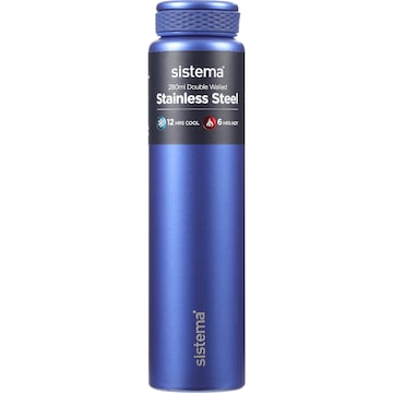Sistema Stainless Steel Double Walled Bottle Assorted 280mL each