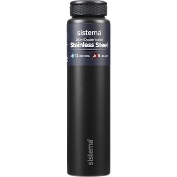 Sistema Stainless Steel Double Walled Bottle Assorted 280mL each