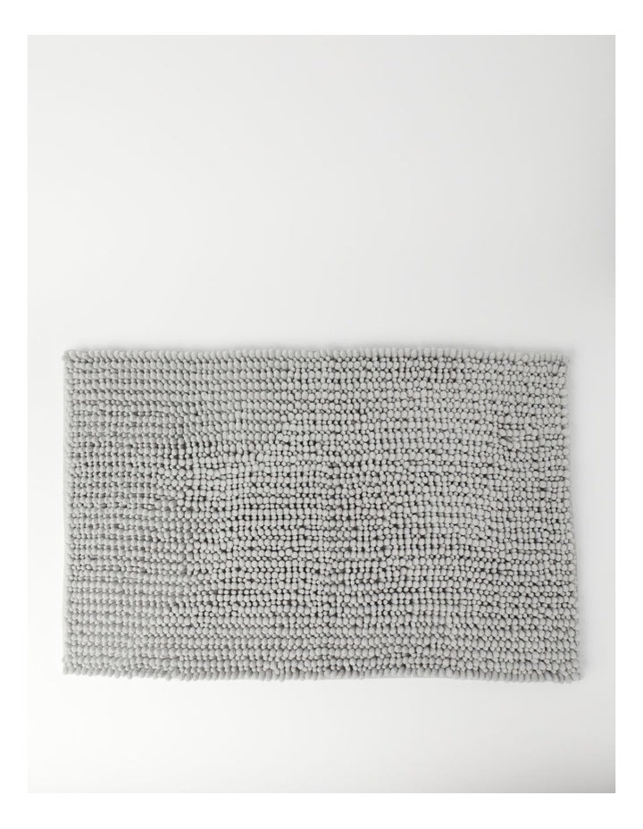 Norfolk Super Soft Microfibre Bath Mat in Silver