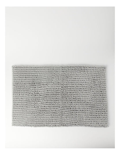 Norfolk Super Soft Microfibre Bath Mat in Silver