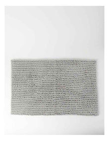 Norfolk Super Soft Microfibre Bath Mat in Silver