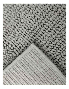 Norfolk Super Soft Microfibre Bath Mat in Silver