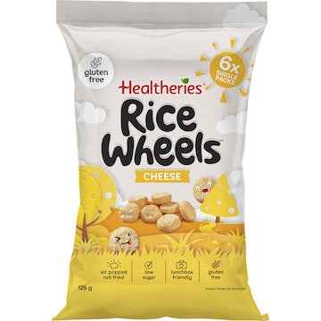Healtheries Rice Wheels Cheese 21g x 6 pack