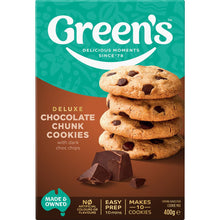 Green's Deluxe Dark Choc Chunk Cookies Mix 400g