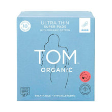TOM ORGANIC SUPER PADS 10 PACK