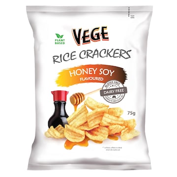 Vege Chips Rice Crackers Honey Soy 75g
