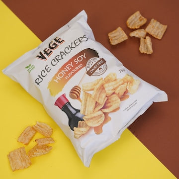 Vege Chips Rice Crackers Honey Soy 75g