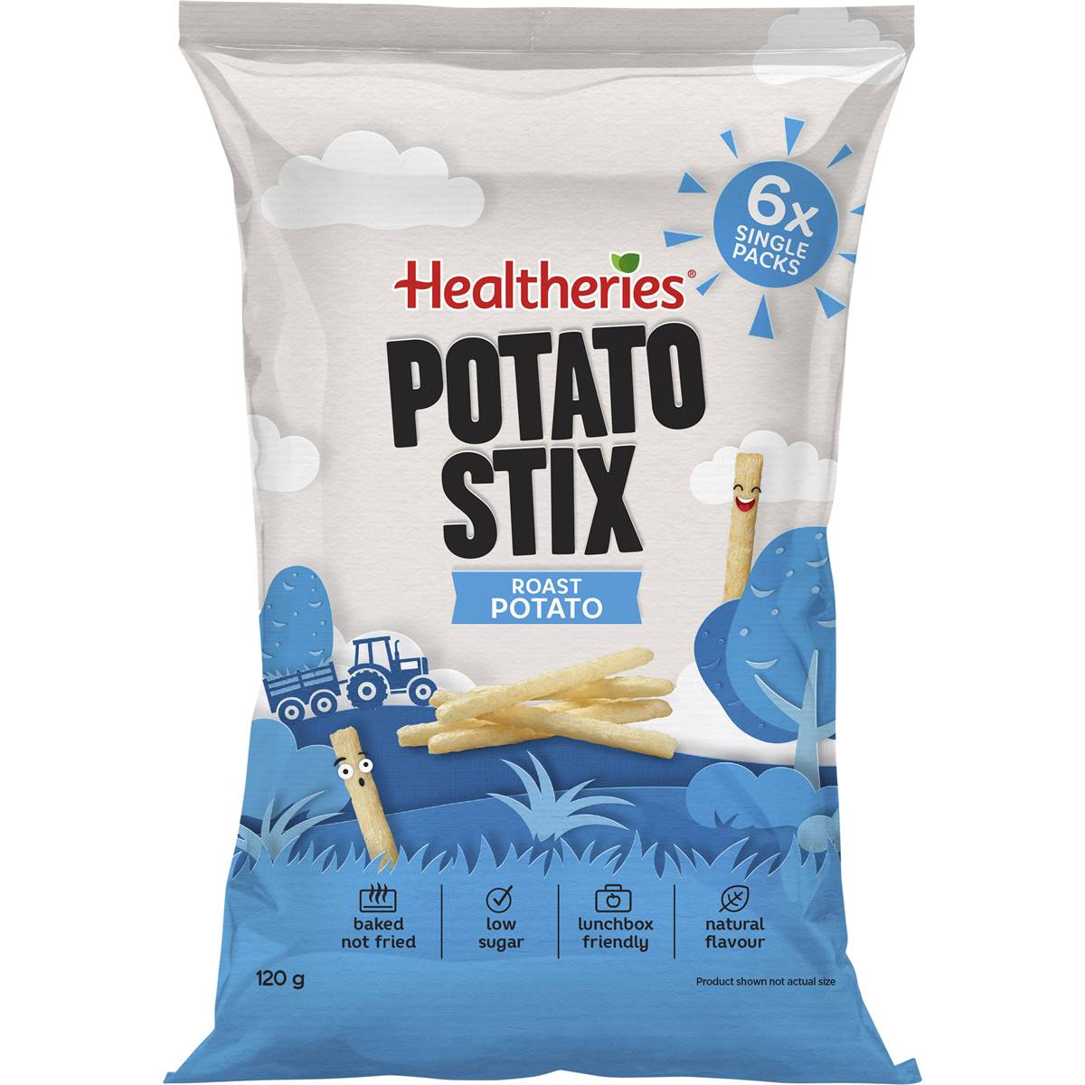 Healtheries Potato Stix Roast Multipack Chips Kids Lunchbox Snacks 20g x 6 Pack