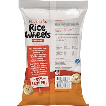 Healtheries Rice Wheels Burger 21g x 6 pack