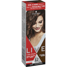 Schwarzkopf Live Natural Brown Semi Permanent Hair Dye each