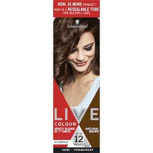 Schwarzkopf Live Natural Brown Semi Permanent Hair Dye each